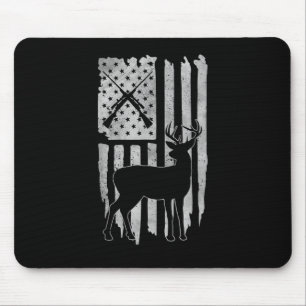 Mousepad Caça ao Veado com Bandeira Americana Masculino Pat