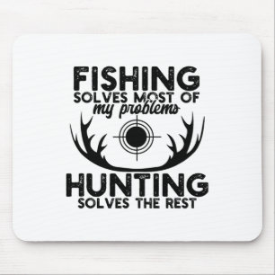Mousepad Caça ao Veado Divertida Pesca e Caça