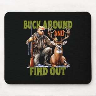Mousepad Caça ao Veado Trump Retro Camuflagem Engraçado Alc