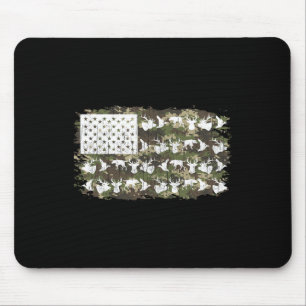 Mousepad Caça Aos Caçadores De Veados Camo American Flag Us