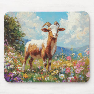 Mousepad Caça Coca-Colorida Prado de Flor Selvagem