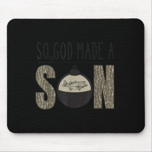 Mousepad Caça de Veado Pato Peixe Temporada Cristão Filho C