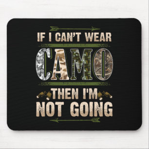 Mousepad Caça Divertida Camuflagem Caçadores Cervo Macho Pa