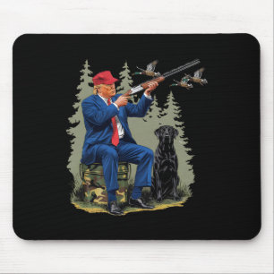 Mousepad Caça Engraçado Pato Trump Camo Caça Alô Huntin
