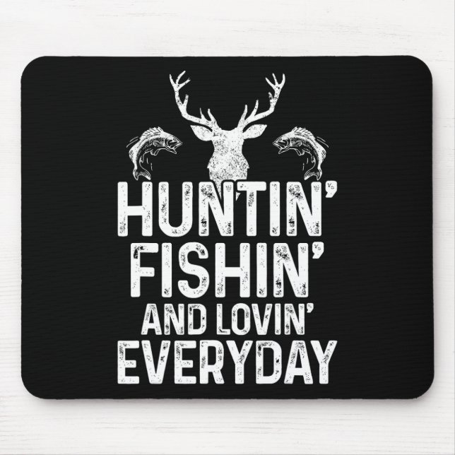 Mousepad Caça Pesca Adorando Caçador Engraçado Todos Os Dia (Frente)