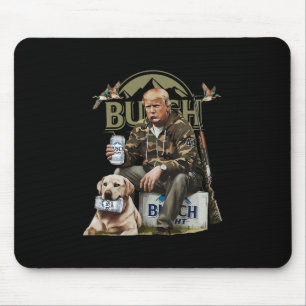 Mousepad Caça Retro Trump Veado Cerveja Engraçada Bebendo C