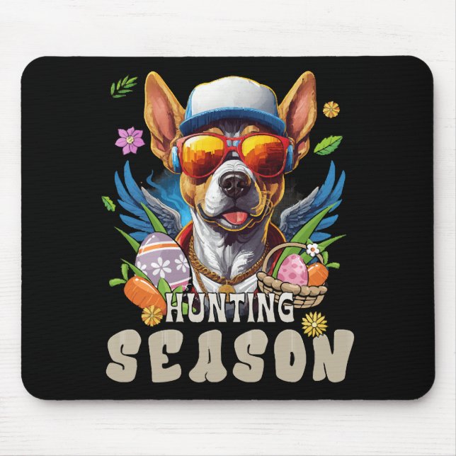 Mousepad Caça Temporada Veado Ovo de Páscoa (Frente)