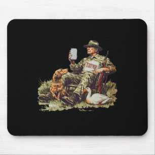 Mousepad Caça Trump Camuflagem Caça Pato Engraçado Temporad