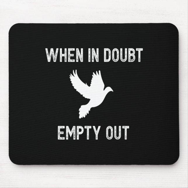 Mousepad Caçador De Dove Engraçado Para Caçadores - Ideia D (Frente)