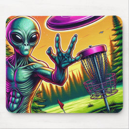 Mousepad Caçador de Golfe de Disco Extraterrestre e Voador