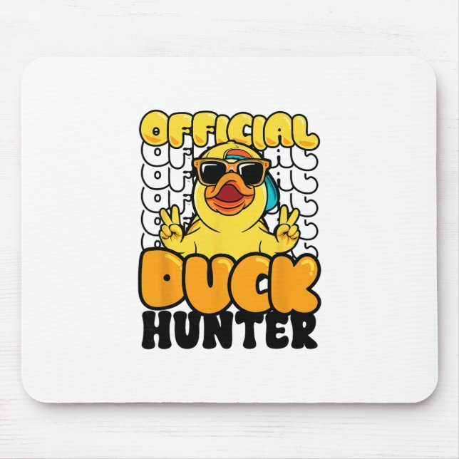 Mousepad Caçador de Patos Oficial Funny Rubber Duckie Caça  (Frente)