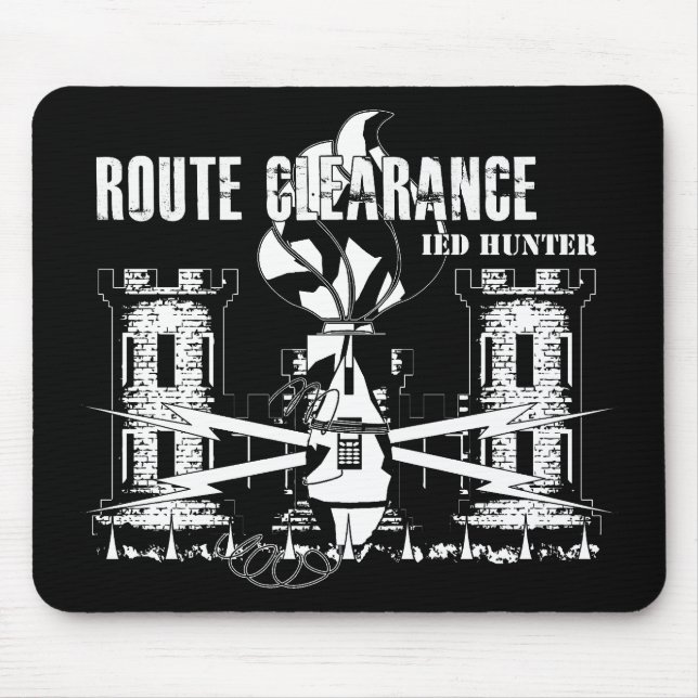 Mousepad CAÇADOR do afastamento IED da rota (Frente)