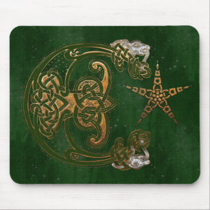 Mousepad Caçador e Céltico Dourado
