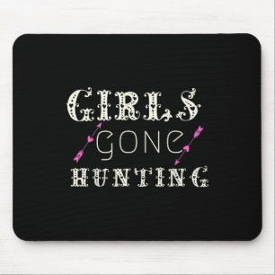 Mousepad Caçador Engraçado Para Meninas Foi Caçando Ditos M