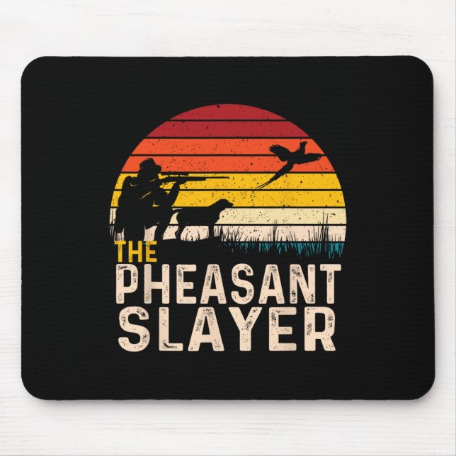 Mousepad Caçadora de Pheasant - Caçadora de Pássaros (Frente)