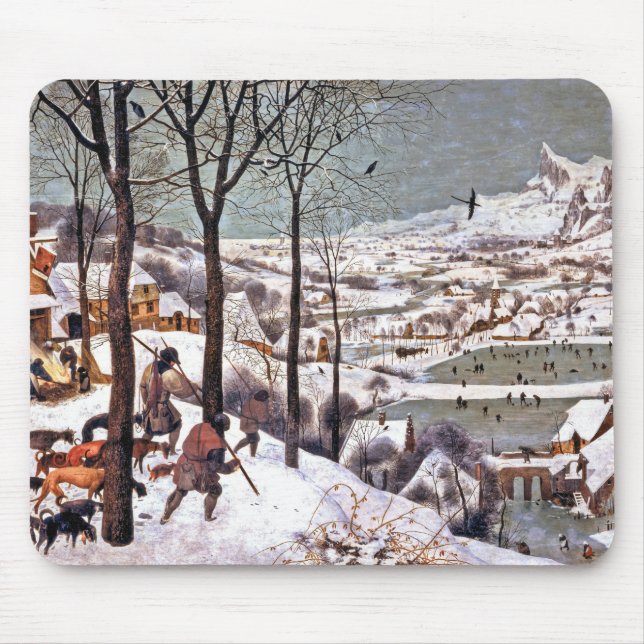 Mousepad Caçadores na neve, Pieter Bruegel, o Velho (Frente)