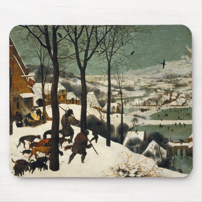 Mousepad Caçadores na neve (por Pieter Bruegel, o Velho) (Frente)