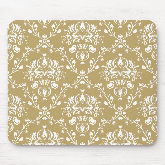 Mousepad Cacau e Cream Damask (Frente)