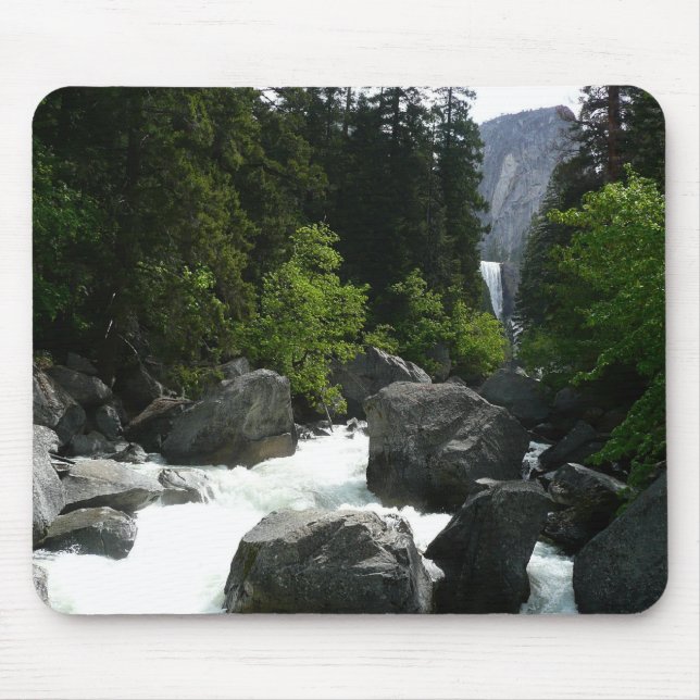 Mousepad Cachoeira Vernal à Distância em Yosemite (Frente)