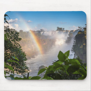 Mousepad Cachoeiras de Iguazú com arco-íris, Argentina