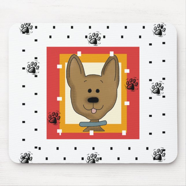 Mousepad Cachorrinho pequeno de Brown (Frente)