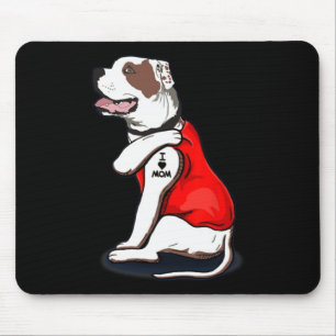 Mousepad Cachorro Americano Adoro Tatuagem da Mãe