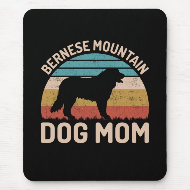 Mousepad Cachorro Bernese Mãe, Cachorro Bernês Mãe (Frente)