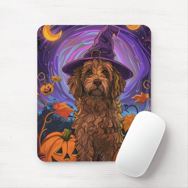 Mousepad Cachorro Cachorro-das-bruxas (Com mouse)