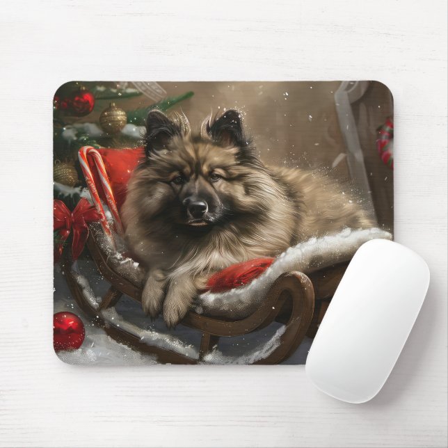 Mousepad Cachorro Cachorro Festivo (Com mouse)
