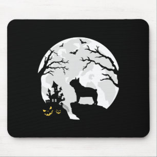 Mousepad Cachorro-Cachorro Na Lua Halloween Homens Vêm