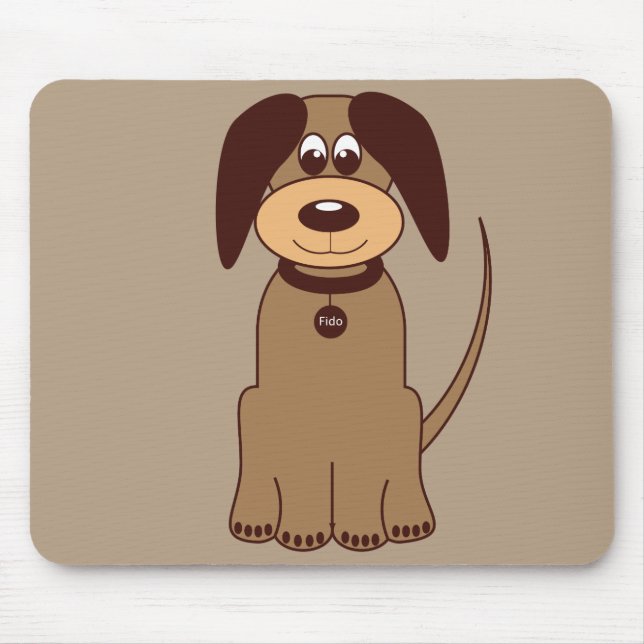 Mousepad Cachorro Castanho (Frente)