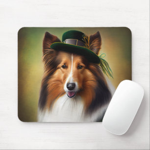 Mousepad Cachorro Collie em Ruas.