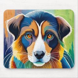 Mousepad Cachorro colorido se fecha