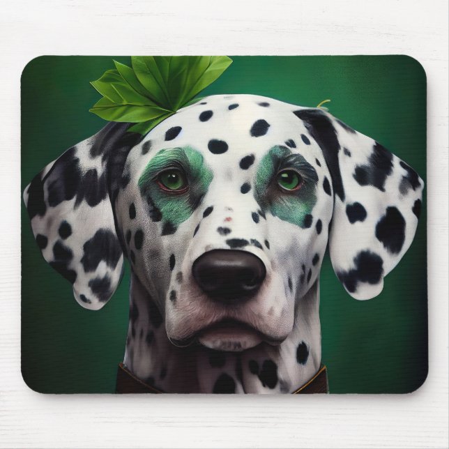 Mousepad Cachorro Dalmático na Rua. (Frente)