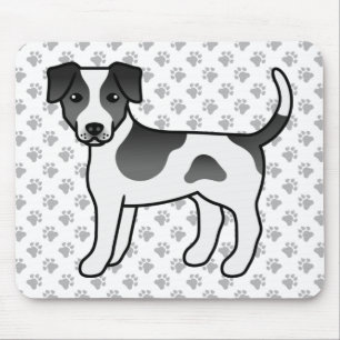 Mousepad Cachorro De Cachorro Negro E Branco, Dinamarquês-