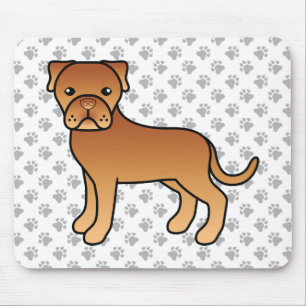 Mousepad Cachorro de Cartoon Cachorro De Bordeaux