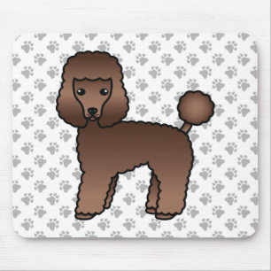 Mousepad Cachorro de Cartoon Castanho