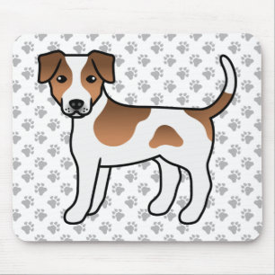 Mousepad Cachorro de Cartoon Castanho Dinamarquês-Sueco