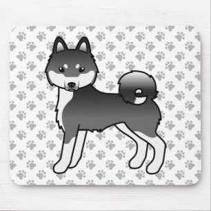 Mousepad Cachorro De Cartoon Klee Kai Cute, De Cartoon Bran