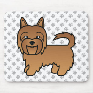 Mousepad Cachorro de Cartoons Terrier Cute Vermelho Austral