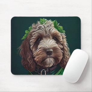 Mousepad Cachorro de Cockapoo na Rua.