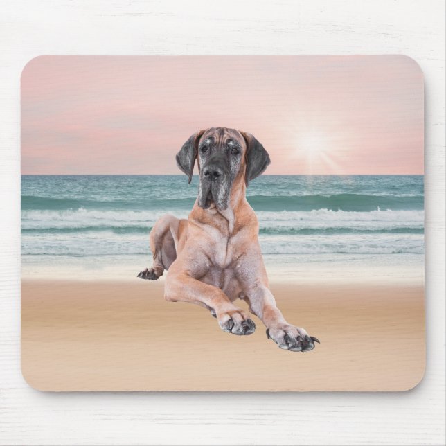 Mousepad Cachorro de Dane Cachorro Bastante Personalizado S (Frente)