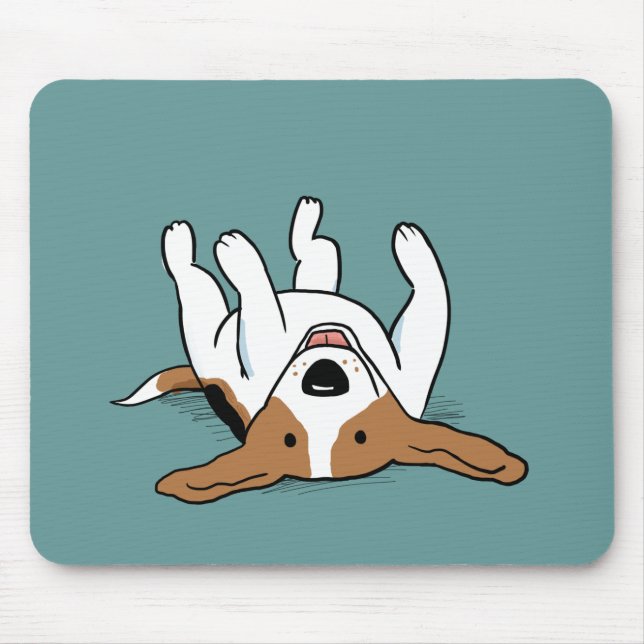 Mousepad Cachorro de desenho animado Beagle fofo (Frente)