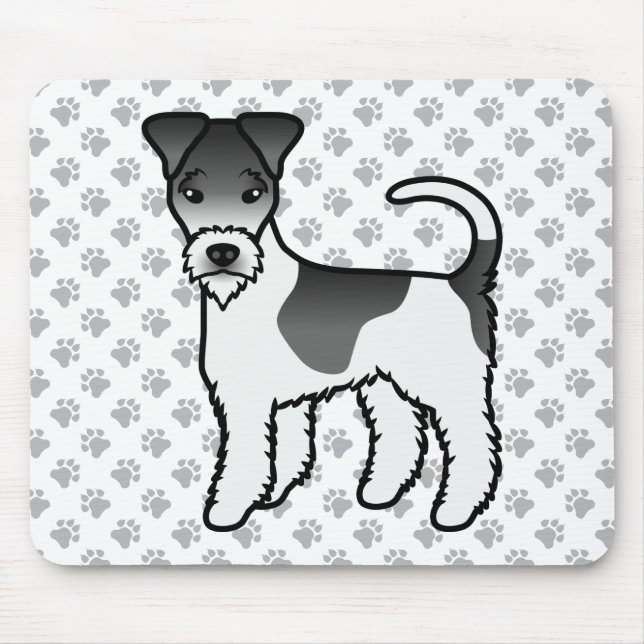 Mousepad Cachorro De Desenho Animado Fofo Fox Terrier De Ar (Frente)