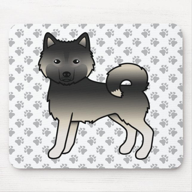 Mousepad Cachorro De Desenho Animado Fofo Malamute do Alasc (Frente)