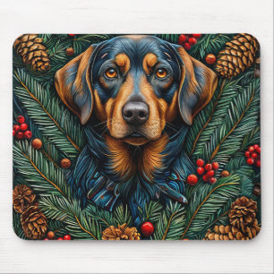 Mousepad Cachorro de Natal fofo