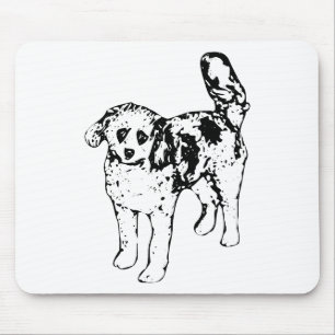 Mousepad Cachorro de Tinta Gráfica Traz Calor Festivo ao Es