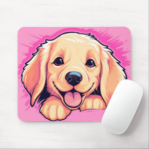 Mousepad Cachorro do Retriever do Ouro de Pequim