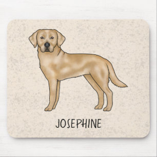 Mousepad Cachorro E Nome Personalizado Do Laboratório De Re