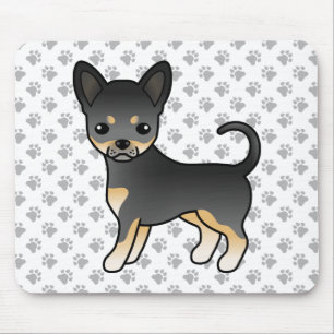 Mousepad Cachorro e patas Casaco Chihuahua, Pretos E Suaves